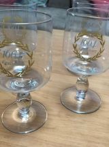 Lot 6 verres à bière " 1664 de Kronenbourg " 25 cl , décor l