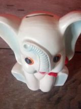 Jolie tirelire éléphant  en céramique - Années 60
