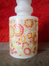 Jolie suspension en verre opaline - Années 70