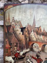 Gravure sur bois style flamand 