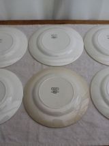 Lot de 6 assiettes DIGOIN