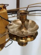 Bougeoir doré ananas