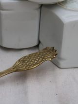 Bougeoir doré ananas