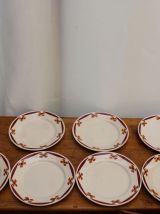 Lot de 8 assiettes dessert