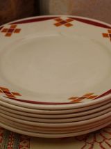 Lot de 8 assiettes dessert