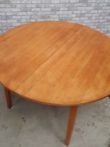 table ovale danoise 160x120cm plaquage hetre natural  h73x 1
