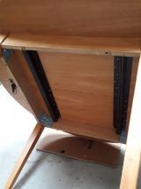 table ovale danoise 160x120cm plaquage hetre natural  h73x 1