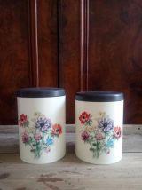 4 jolis pots de conservation vintage 