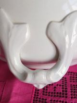 Soupière blanche Opaque Luneville