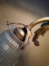 lampe de bureau 1920  ,bronze,laiton,  regule patiné doré , 