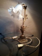 lampe de bureau 1920  ,bronze,laiton,  regule patiné doré , 