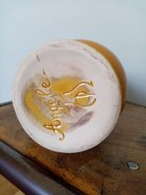 Pichet céramique émaillée jaune moutarde