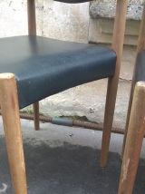 Six chaises scandinave année 70