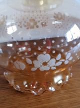 Lampe Baladeuse vintage, suspension verre "Ambre"