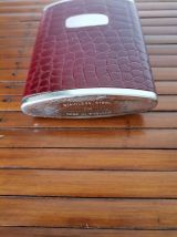 Flasque vintage en cuir