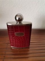 Flasque vintage en cuir