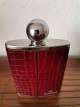 Flasque vintage en cuir