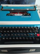 Machine à écrire Underwood 315 bleue