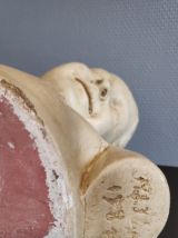 buste "la rieuse" d'après Jean-Baptiste Pigalle en plâtre