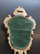 miroir baroque en stuc doré