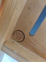 chaises pliantes bois verni estampillées OTK n°23