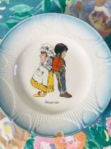 4 assiettes Garçon et Fillette début 20ème s.