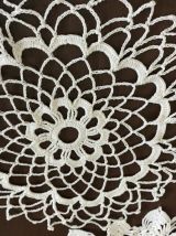 Lot de 5 napperons dentelle vintage