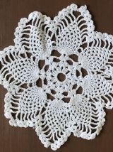 Ensemble de 5 beaux napperons blanc