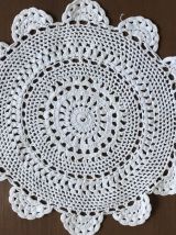 Ensemble de 5 beaux napperons blanc