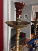 Narguilé égyptien ramené de voyage, en état de marche