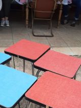 Lot 5 tabourets année 70