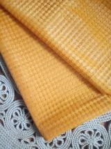 Jolie paire de rideaux orange (vintage)