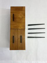 Enfilade années 60 avec une porte et ses deux tiroirs