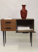 Enfilade années 60 avec une porte et ses deux tiroirs