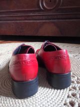 Chaussures Richelieu en cuir rouge - Elisabeth Stuart (36)