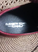 Chaussures Richelieu en cuir rouge - Elisabeth Stuart (36)