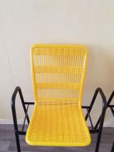 LOT DE 4 MAGNIFIQUES CHAISES DE BISTROT HYPER VINTAGE