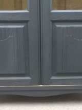 Vitrine art déco noir mat