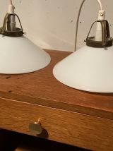 Paire de suspensions en opaline