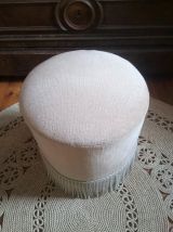 Pouf en velours à franges (Années 60)