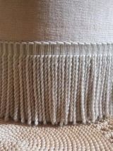 Pouf en velours à franges (Années 60)