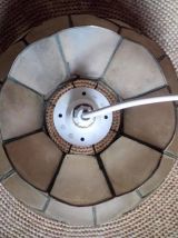 Suspension/lustre en nacre et en laiton 