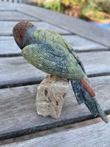 Couple de perroquet en pierres