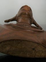 Statue buste femme art Africain ethnique masaï ? Peuls ? 