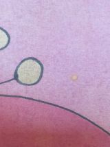 Rare panneau soie peinte Girofla années 70