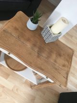 Console chêne relookée