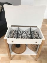 Console chêne relookée