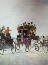 Lithographie anglaise  "The Brighton daymails"
