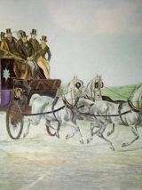 Lithographie anglaise  "The Brighton daymails"