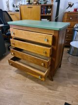 Commode vintage 1960 pieds compas